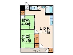 青山コーポの物件間取画像